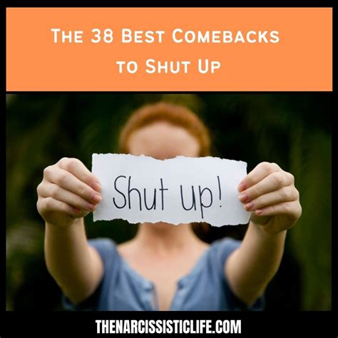 best comebacks to shut up